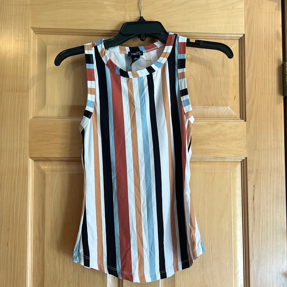 Colorful striped kids tank top